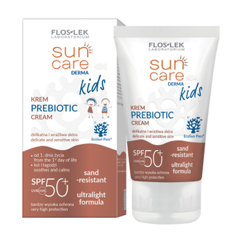 Детский солнцезащитный крем Floslek Sun Care Derma з пребиотиками SPF 50+, 50 мл