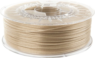 Filament do drukarek 3D Spectrum PLA Glitter 1.75 mm 1000 g Przezroczyste złoto (5903175650818)