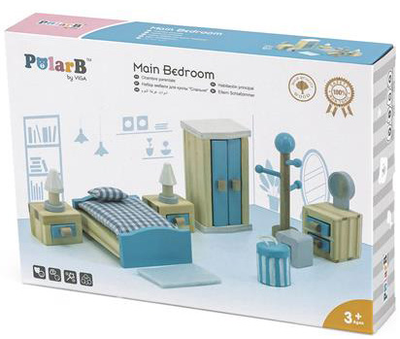 Дерев'яні меблі для ляльок Viga Toys PolarB Спальня (6971608440359)