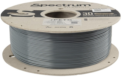 Filament do drukarek 3D Spectrum r-PETG 1.75 mm 1000 g Żelazny szary (5903175653840)