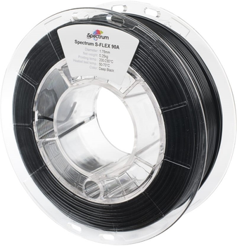 Filament do drukarek 3D Spectrum S-Flex 90A 1.75 mm 250 g Głęboki czarny (5903175651907)