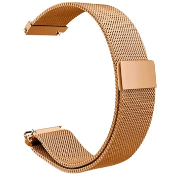 Металевий ремінець Milanese Magnetic для смарт-годинників Garmin Venu 3S 18mm rose gold