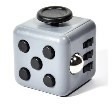 Іграшка антистрес Fidget Cube фіджет з кнопками попіт / Pop it у формі Куба, сірий (86915593)