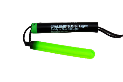 Химический источник света (ХИС) сигнальный огонь Cyalume 6" SOS 8 часов, цвет Green