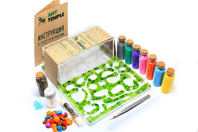 Мурашина ферма Medium Ant-Temple. Зелень (250*200*90)