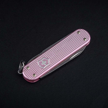 Складаний ніж-брелок VICTORINOX Classic Alox Cotton Candy 5 функцій 4 см, нержавіюча сталь X50CrMoV15