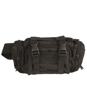 Сумка поясна тактична Mil-Tec Модульна Fanny pack 'modular system' small Black (13510002)