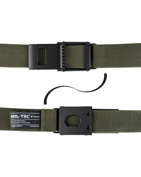 Ремень тактический Mil-Tec 130см Belt ′Defense′ Flex 40 mm Olive (13174501-130)