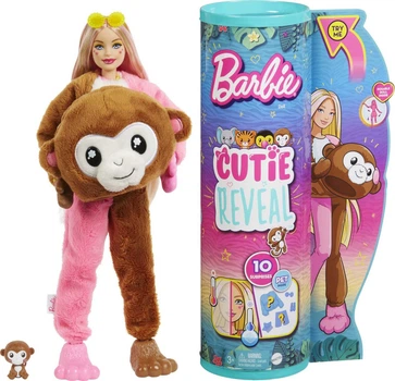 Лялька Barbie Cutie Reveal, плюшевий костюм мавпочка