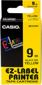 Стрічка для етикеток Casio XR-9YW1 9 мм x 8 м Yellow/Black