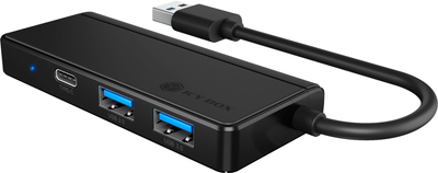 USB-хаб Icy Box IB-HUB1423CR-U3 Black (4250078171317)