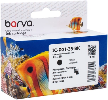 Картридж Barva совместимый с Canon PGI-35 BK (1509B001) 200 стр Black (IC-PGI-35-BK)