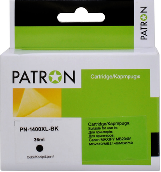 Картридж Patron совместимый с Canon PGI-1400 XL (9185B001) 1200 стр Black (PN-1400XL-BK)
