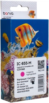 Картридж Barva сумісний з HP 655 (CZ111AE) 770 арк Magenta (IC-655-M)