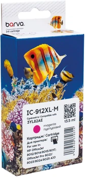 Картридж Barva сумісний з HP 912XL (3YL78AE/3YL82AE) 900 арк Magenta (IC-912XL-M)