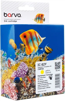 Картридж Barva сумісний з HP 82 (C4913A) 1400 арк Yellow (IC-82Y)