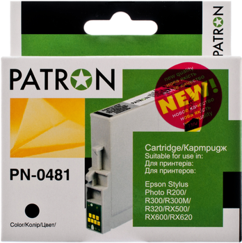 Картридж Patron совместимый с Epson T0481 (C13T04814010) 460 стр Black (PN-0481)