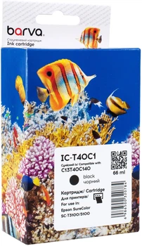 Картридж Barva совместимый с Epson T40C1/T40D1 (C13T40C140) версія U1-U10 66 мл Black (IC-T40C1)