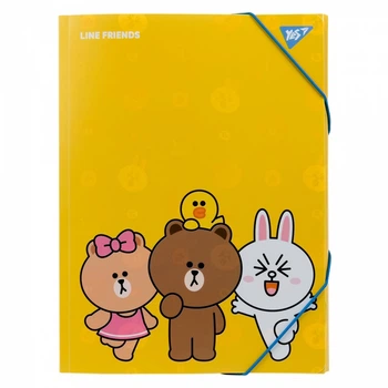 Папка на гумці YES Line Friends A4 (492098)