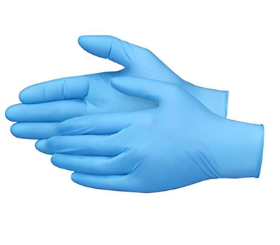 Перчатки нитриловые синие размер М (100пар)