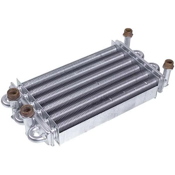 Теплообмінник (бітермічний) BI1472104 для газового котла Biasi Boiler Sky 24 мідний 270×180 мм