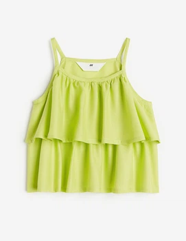 Блуза H&M ДД013018 (11517157) колір зелений 140