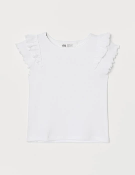 Майка H&M ДД012118 (08763272) колір білий 134/140