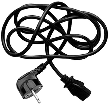 Kabel zasilający Logo CEE7 - C13 230V 2 m Czarny (8590274170612)