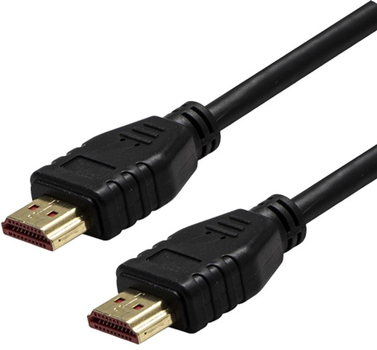 Kabel Logo Video HDMI - HDMI M/M 2.1 Ultra High Speed 48 Gb/s 1 m Czarny (8590274758810)