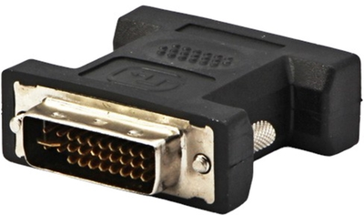 Адаптер Logo Video Reduction DVI 24+5 - VGA D-sub M/F Чорний (8590274422469)