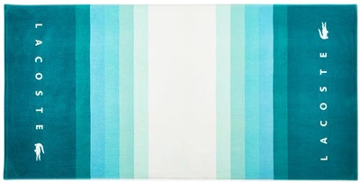 Полотенце хлопковое Lacoste Home Cotton Beach Towel Пляжное 180х90 см St Martin Gradient-Stripe (1159808890)