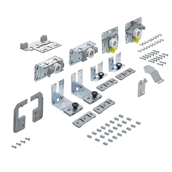 Комплект роликів Hettich TopLine L v2.0 для шафи з 2 дверима, передня праворуч, товщина двері 18-30 мм, 50 кг (9242712)
