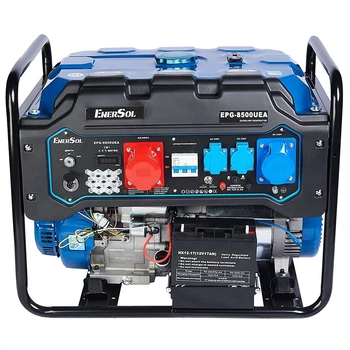 Бензиновый генератор EnerSol EPG-8500UEA (8.5 кВт, 50 Гц, 230/400 В, 26 л) электростартер трехфазный с выходом под ATS (23108)