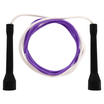 Скакалка SP-Sport FI-8634 2,8 м Фиолетовый-белый