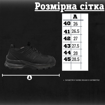 Кроссовки Salomon XA Forces GTX с мембраной Gore-Teх черные размер 40