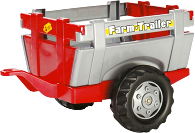 Причеп Rolly Toys RollyFarm Trailer на 2 колесах Червоно-сірий (4006485122097)