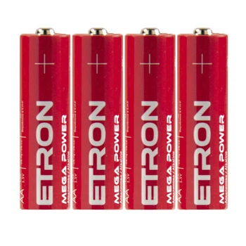 Батарейки ETRON Mega Power AA (LR6) 4 шт. в упаковці