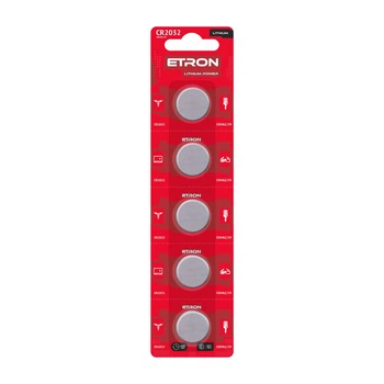 Батарейки ETRON Lithium Power CR2032 5 шт.