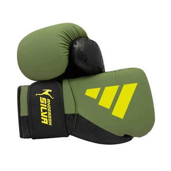 Боксерские перчатки Adidas x Anderson Silva (ADIAS50TG) Green/Black/Yellow 12 унций