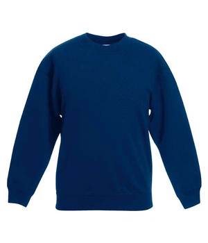 Пуловер Fruit of the loom Classic set-in sweat Kids 128 см Темно-синій (62-041-0)