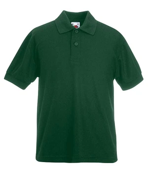 Футболка поло детская Fruit of the Loom 65/35 Polo kids 116 см Темно-зеленый (063417038116)
