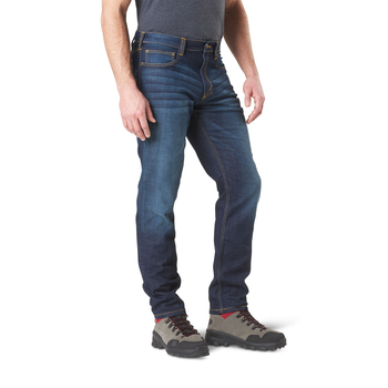 Брюки тактические джинсовые 5.11 Tactical Defender-Flex Slim Jeans W34/L30 Dark Wash Indigo