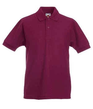 Поло Fruit of the loom 65/35 Polo Kids 116 см Бордовый (63-417-0)