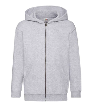 Кофта десткая Fruit of the Loom Classic hooded sweat jacket kids 128 см Серый (062045094128)