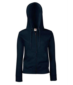 Толстовка жіноча Fruit of the Loom Premium hooded sweat jacket lady-fit XXL Темно-синій (0621180AZ2XL)