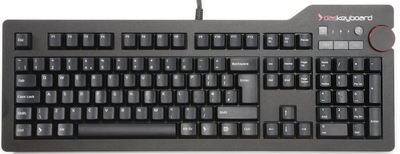 Клавіатура дротова Das Keyboard 4 Professional Cherry MX Blue USB Black (DKPKDK4P0MCC0UUX)