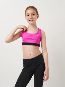 Підлітковий спортивний топ для дівчинки Nike G Nk Swoosh Bra DA1030-623 137-147 см Active Fuchsia (196155500844)
