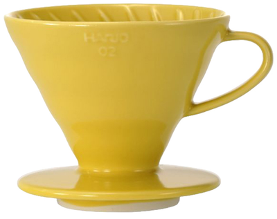 Dripper Hario V60-02 Ceramiczny Żółty (4977642728998)