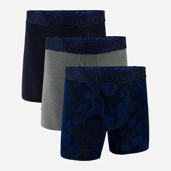 Набор трусов-боксеров мужских Under Armour 1383890-400 MD 3 шт Синий/Серый/Темно-синий (1200122276157)