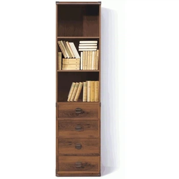Шкаф пенал Индиана BRW (Black Red White) JREG4SO/50 Дуб шутер 50х40х195 см